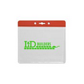 Horizontal Jumbo Badge Holder - Translucent